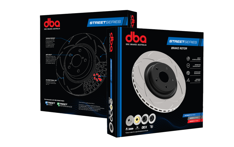 DBA 04-05 Mazda 3 2.3L / 06+ MazdaSpeed3 Rear Slotted Street Series Rotor