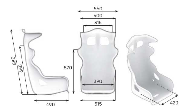 Siège de course OMP HTE-R 400